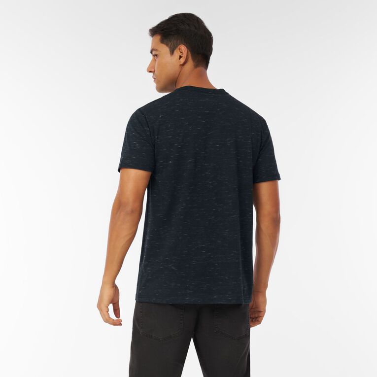 Garage Men's Pocket Space Dye Tee, Black, hi-res