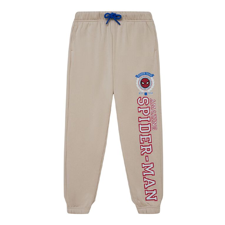 Spider-Man Print Trackpants, Brown Light, hi-res