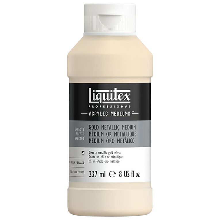 Liquitex Metallic Medium Gold 237ml, , hi-res
