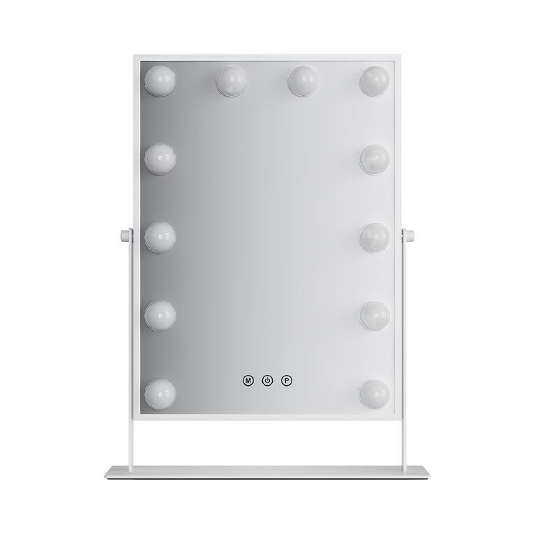 Living & Co Hollywood Mirror Led White One Size, , hi-res