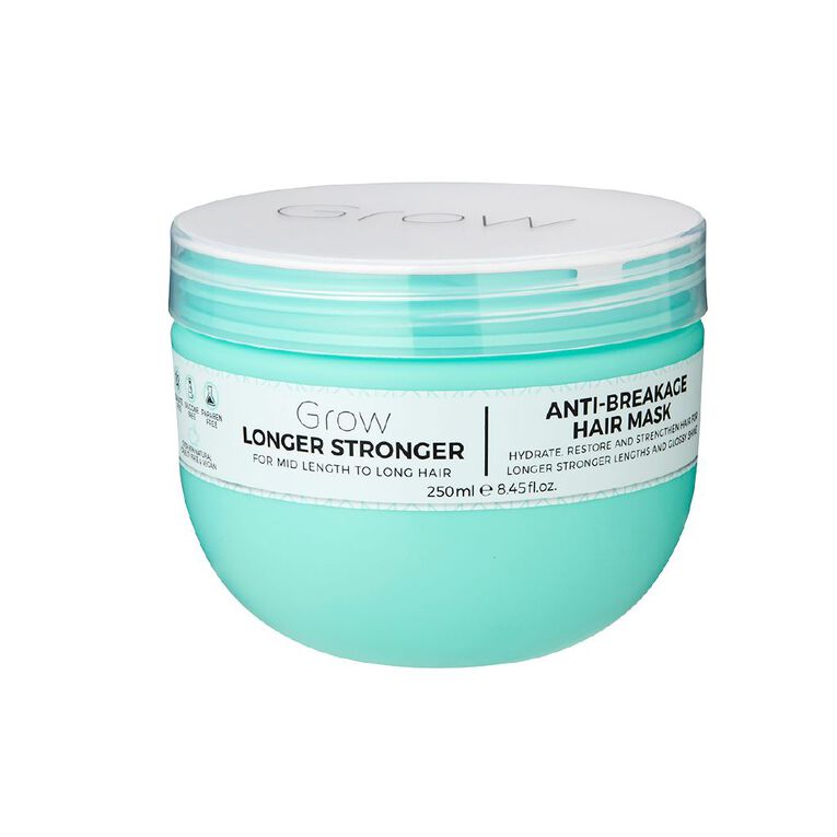 Grow Longer Stronger Anti Breakage Hair Mask 250ml, , hi-res