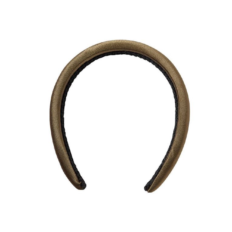 Poppi Satin Headband Khaki, , hi-res