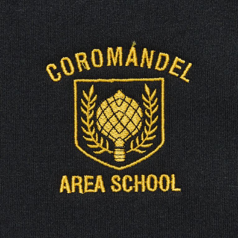 Schooltex Coromandel Area School Hoodie with Embroidery, Black, hi-res