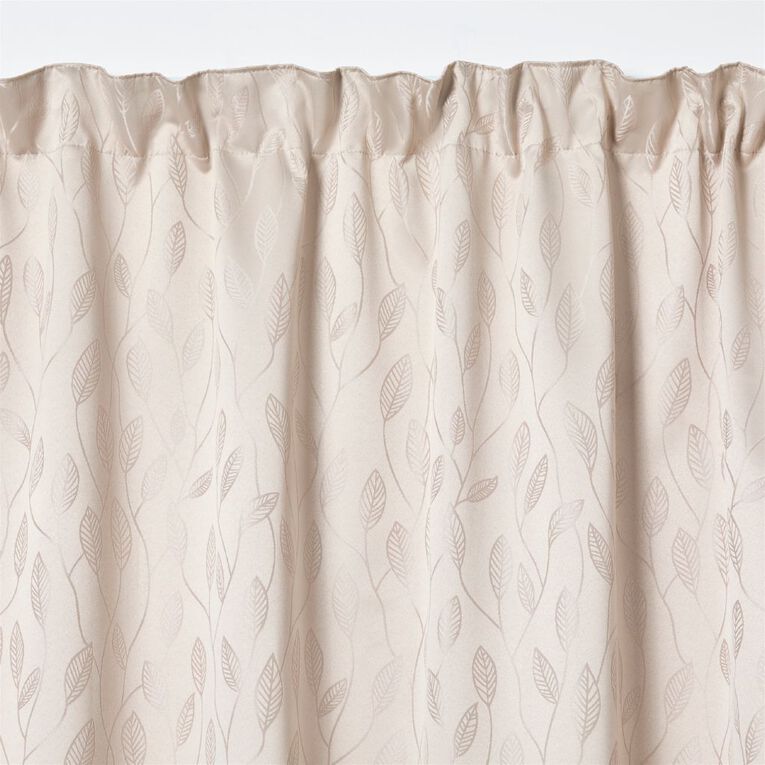 Living & Co Jardin Curtains Natural 150-230cm Wide/160cm Drop, Natural, hi-res