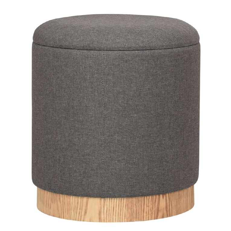Living & Co Roma Ottoman Grey, , hi-res