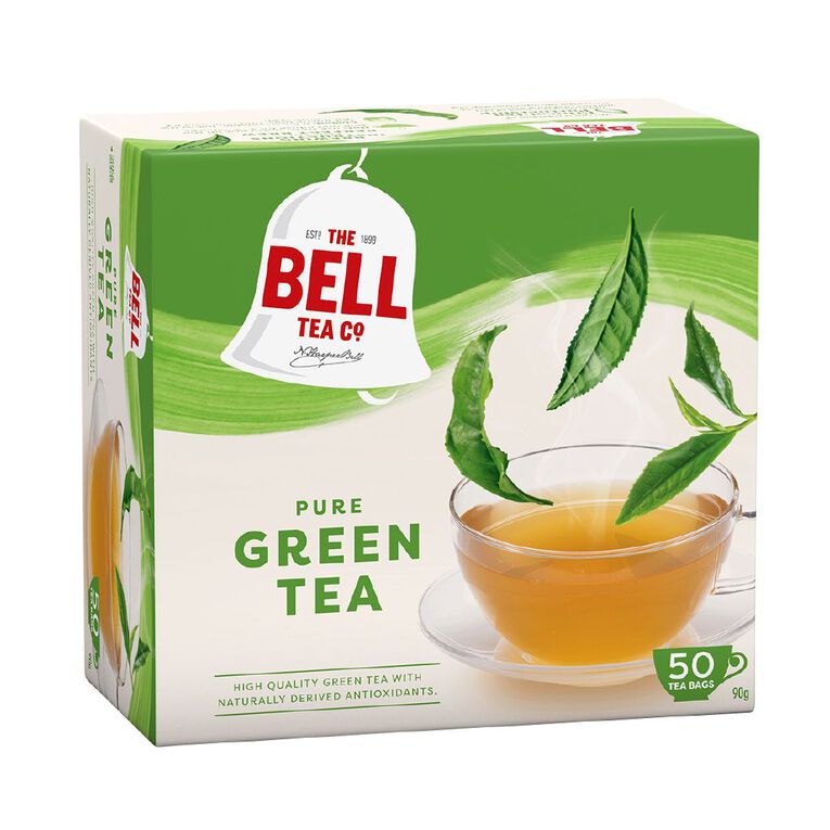 Bell Green Tea Pure Tea Bags 50 Pack, , hi-res