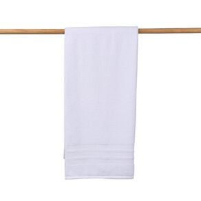 Living & Co Plush Plain Bath Towel White