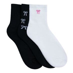 H&H Women's Ribbed Jacquard Socks 3 Packs