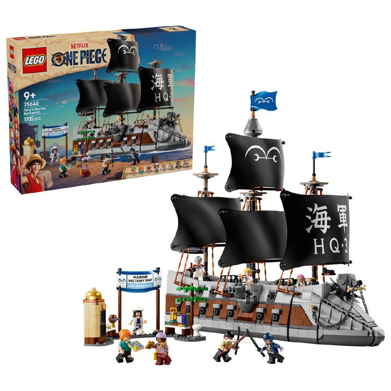 LEGO One Piece Garp's Marine Battleship 75646, , hi-res