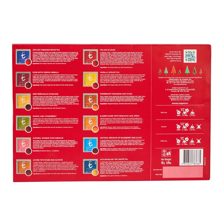 Dilmah Christmas Advent Calendar 24 days of Luxury Christmas Teas The