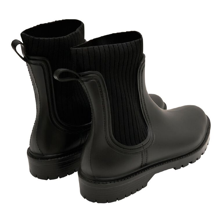 H&H Women's Gumboots, Black, hi-res