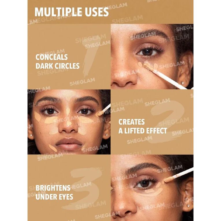 Sheglam Like Magic 12HR Full Coverage Concealer Linen3. 8g, , hi-res
