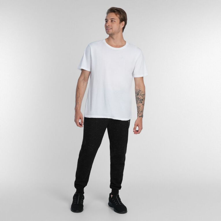 Garage Men's Space Dye Trackpants, Black/White, hi-res