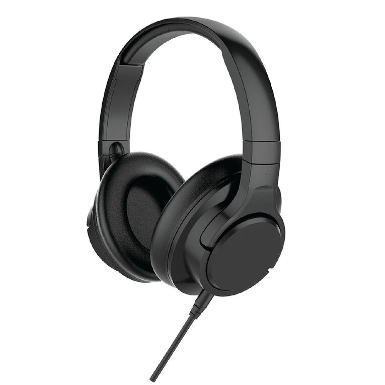 Noise Cancelling Headphones Black Black Black The Warehouse