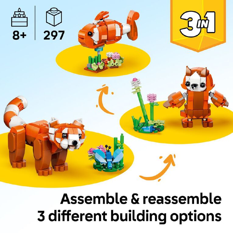 LEGO CREATOR Cute Animals: Red Panda 31394, , hi-res