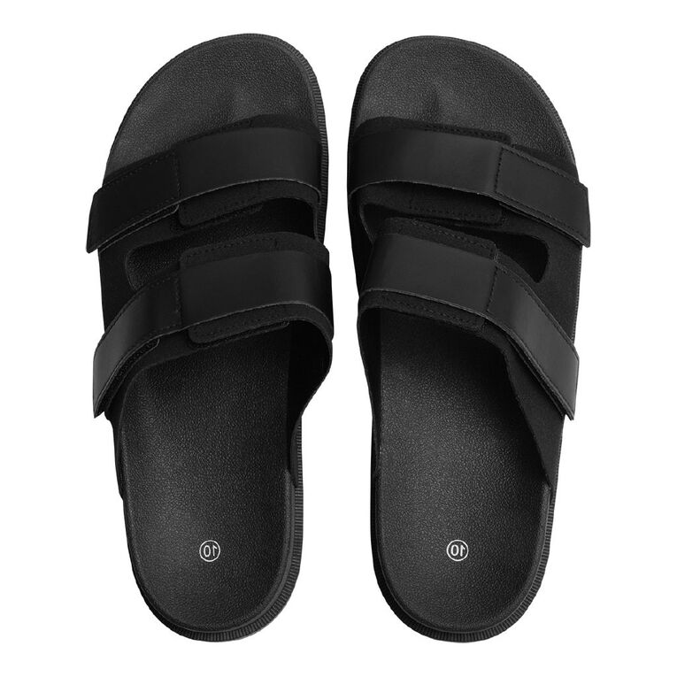H&H Men's Lenny Sandals, Black, hi-res