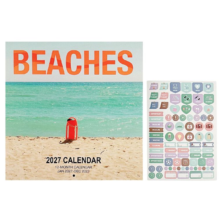 WS 2027 Calendar Beaches, , hi-res