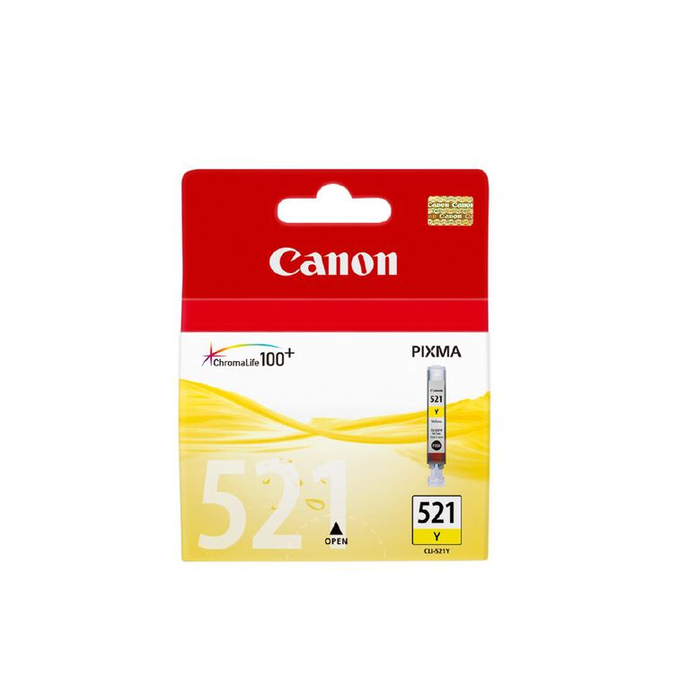 Canon Ink CLI521 Yellow 500 Pages, , hi-res