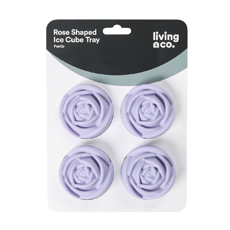 Living & Co Rose Ice Cube Tray Lilac, , hi-res