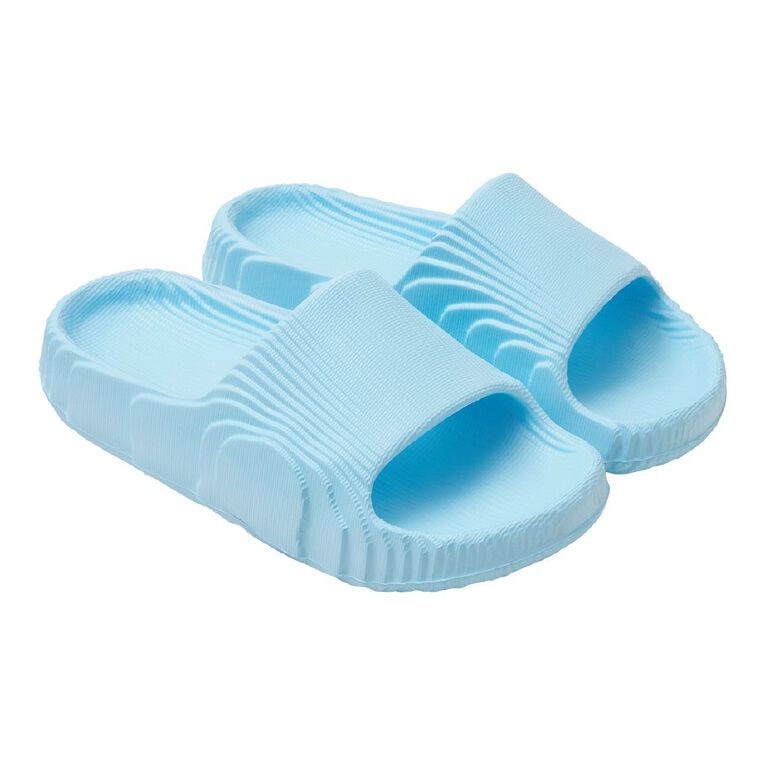 Young Original Senior Kids' Moulded Slides, Blue, hi-res