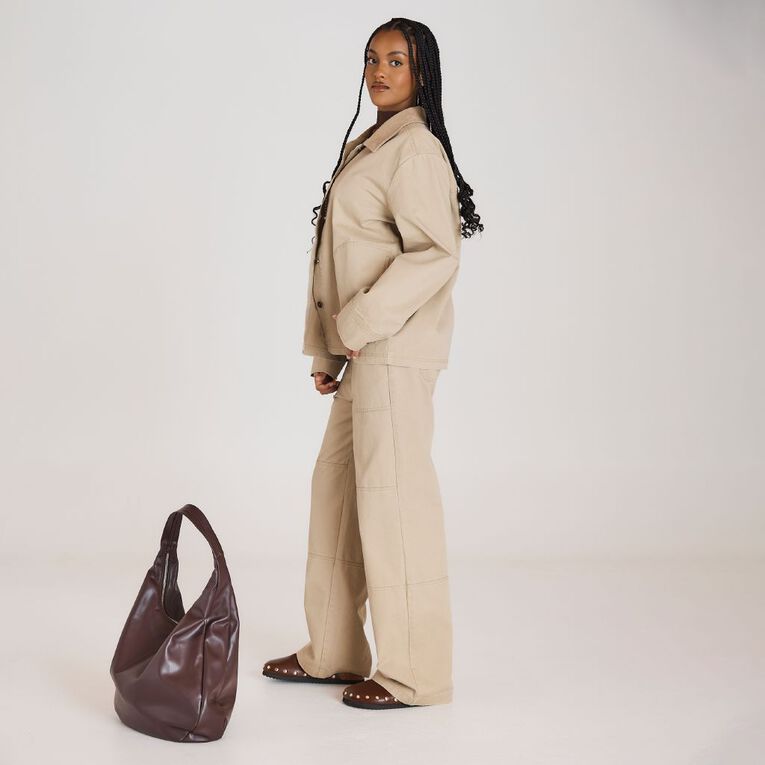 BRDRLESS Bowier Worker Jacket, Taupe, hi-res