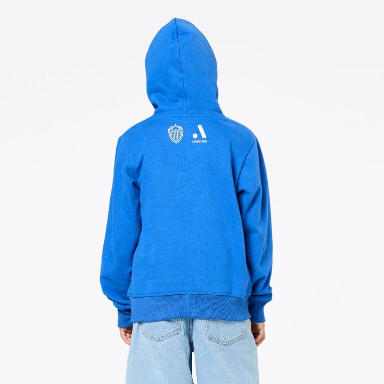 Auckland FC Kids' Pullover Hoodie, Blue Mid, hi-res