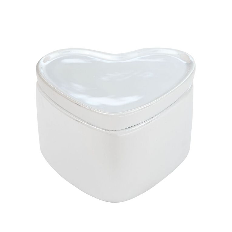 Living & Co Silver Heary Trinket Box, , hi-res