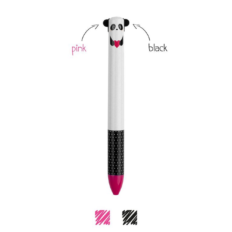 Legami 2 Colour Ballpoint Pen Panda, , hi-res