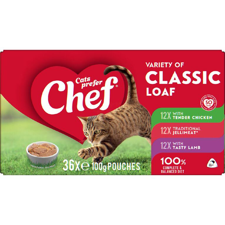 Chef Variety of Classic Loaf 36 x 100g Pouches