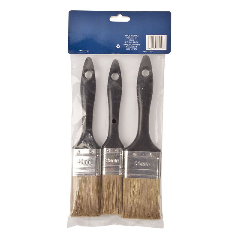 Mako Paint Brush Set 3 Piece The Warehouse