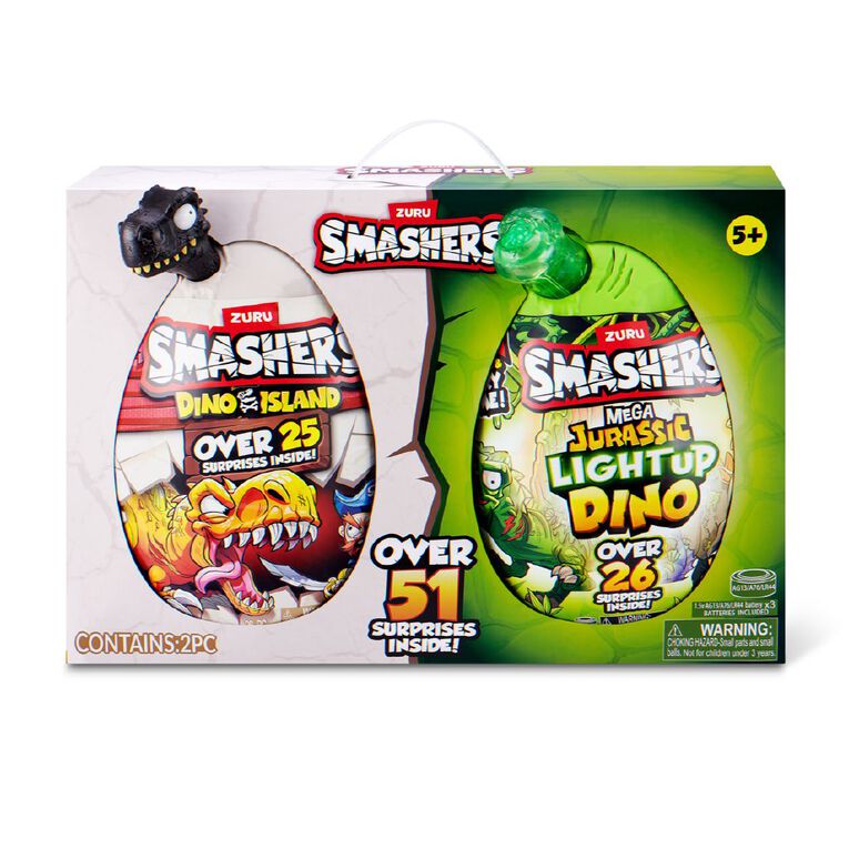 Zuru Smashers Dino Island Jurassic Epic Egg Combo Pack, , hi-res