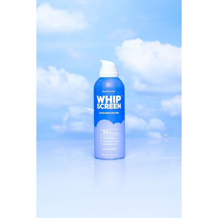 WhipScreen Anti-Scent SPF50 Sunscreen Mousse 160g, , hi-res