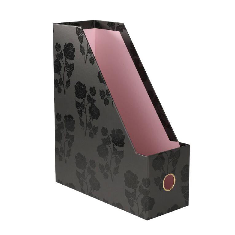 Uniti Stationery Urban Noir Magazine Holder Black, , hi-res