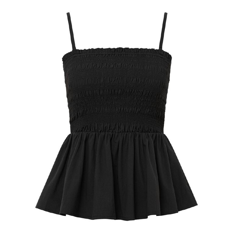 H&H Women's Shirred Bandeau, Black, hi-res