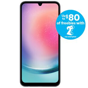 Samsung 2degrees Galaxy A24 4G Bundle Black