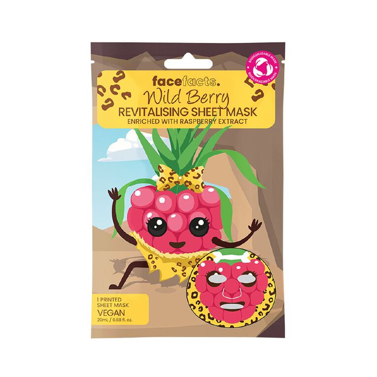 Face Facts Sheet Masks Jammin & Wild Berry, , hi-res