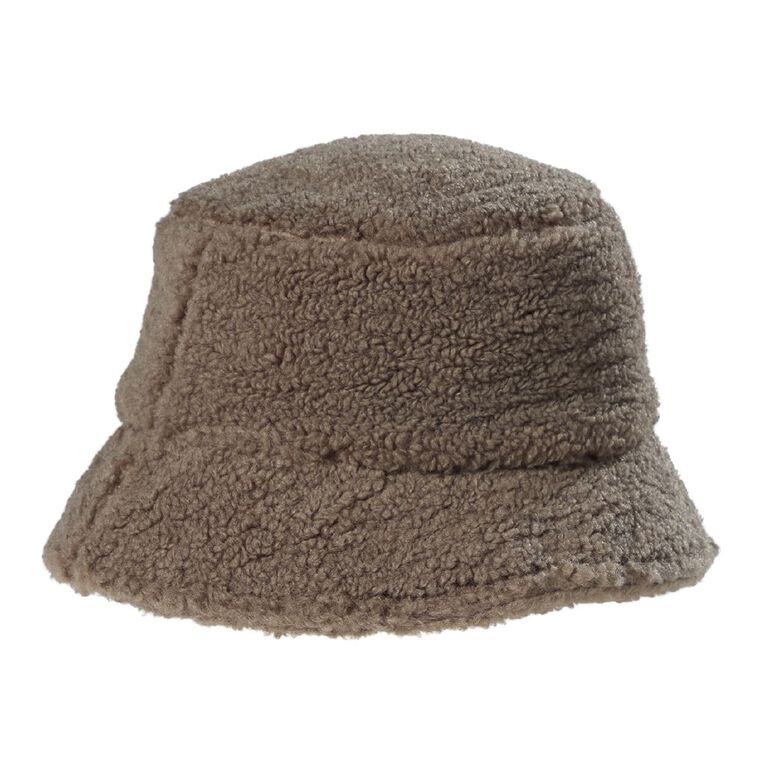 H&H Sherpa Bucket Hat, Brown Mid, hi-res