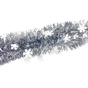 Wonderland Tinsel Snowflake 6M Blue/White