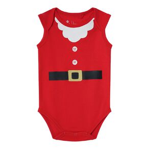 Young Original Baby Sleeveless Christmas Bodysuit