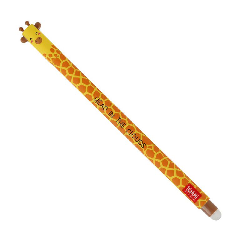 Legami Erasable Pen Giraffe Black Ink, , hi-res