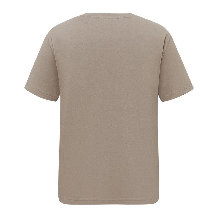 H&H Men's regular fit printed tee, Brown Mid DeathVally, hi-res