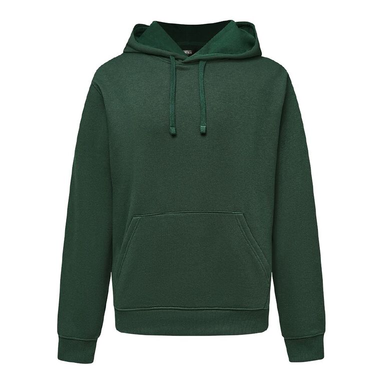 H&H Men's Plain Hoodie Sweatshirt, Green Dark, hi-res
