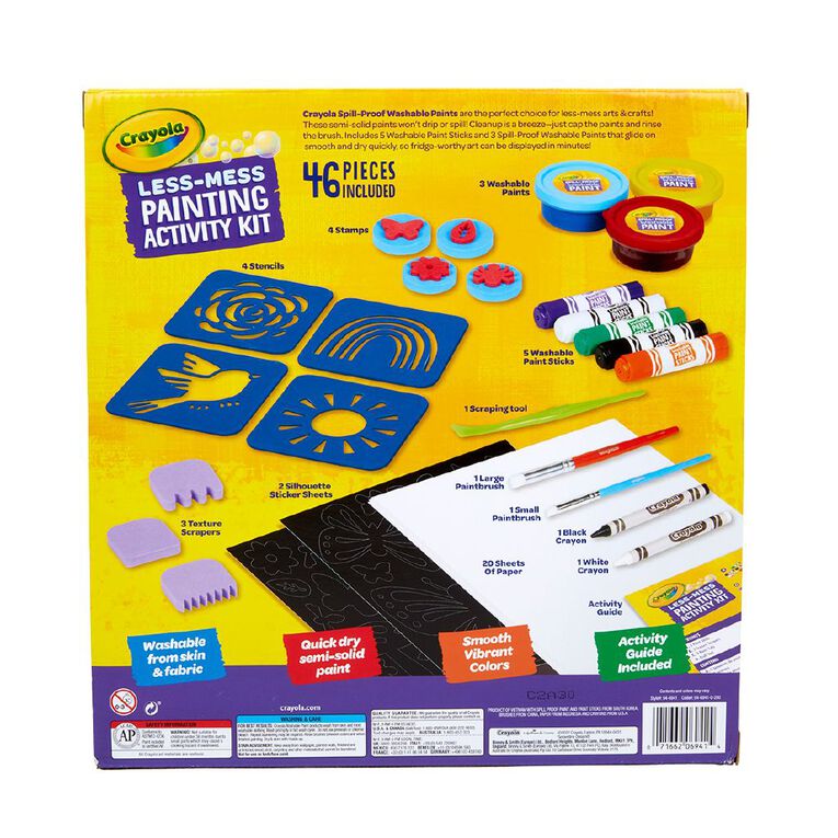 Crayola Less Mess Painting Activity Kit, , hi-res
