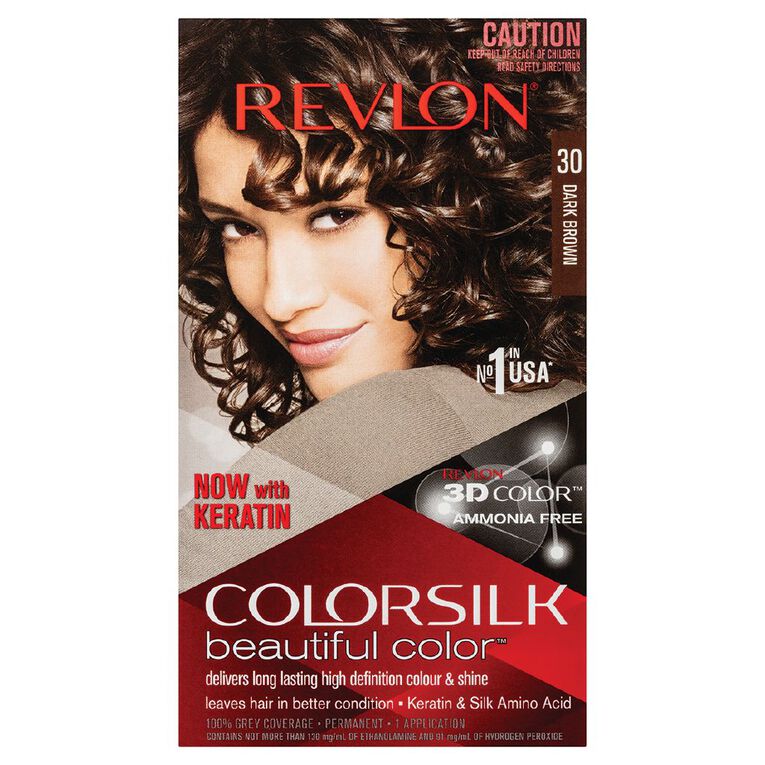 Revlon Colorsilk Hair Colour Dark Brown 30, , hi-res