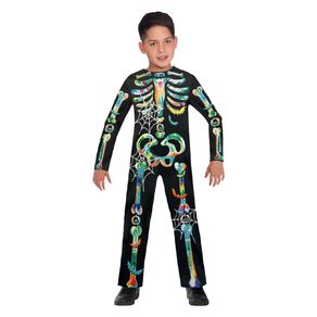 Scarehouse Rainbow Skelly Costume 2-4 Years