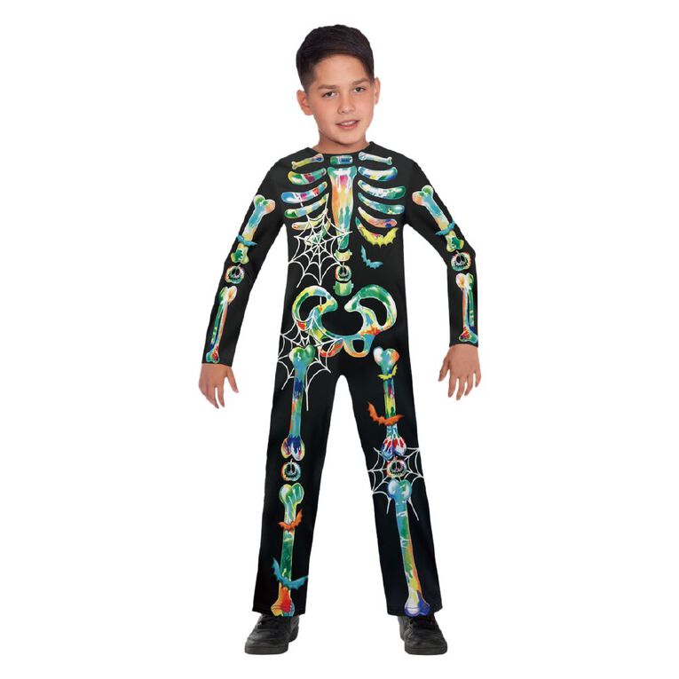 Scarehouse Rainbow Skelly Costume 2-4 Years, , hi-res