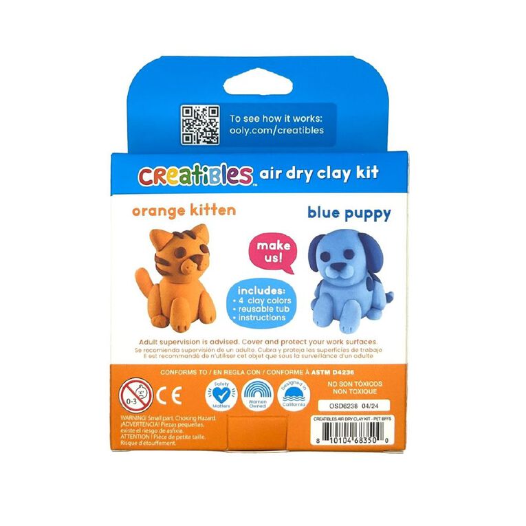 Creatibles Creatibles Mini Air Dry Clay Pet BFFs, , hi-res
