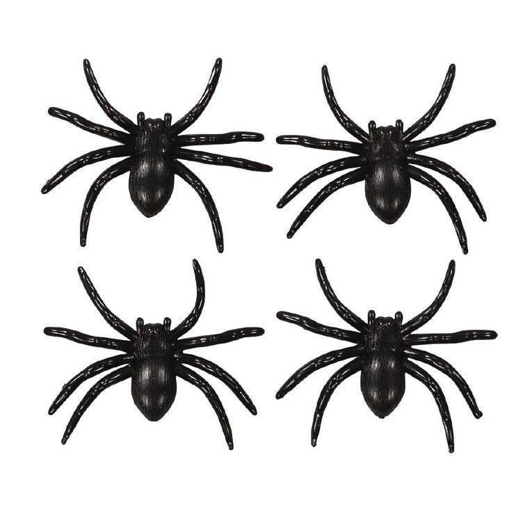 Scarehouse Spiders Decoration 4 Pack, , hi-res
