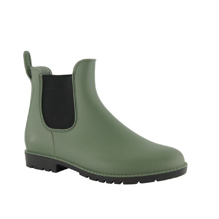 H&H Women's Bella Ankle Gumboots Khaki The Warehouse