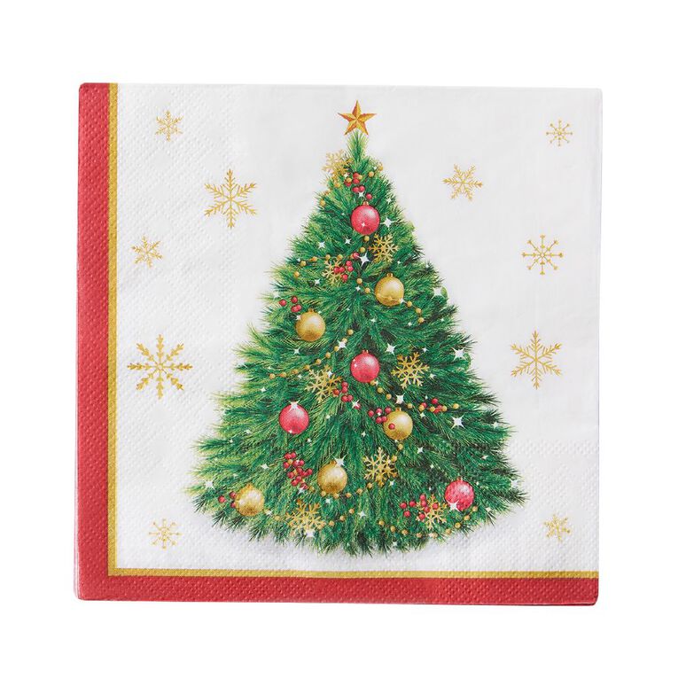 Wonderland Joyful Tidings Christmas Tree Paper Napkins 20 Pack, , hi-res